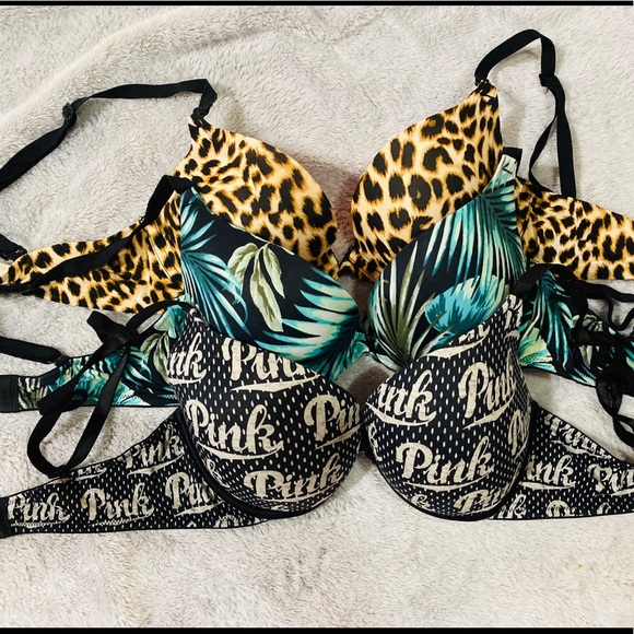 PINK Set of 3 Bras - Picture 2 of 7